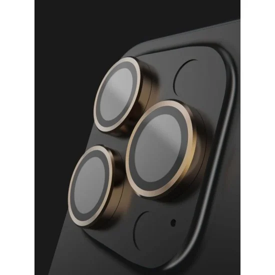 Bodyguardz Apex Individual Camera Lens Protector For Iphone 16 Pro & 16 Pro Max - Gold